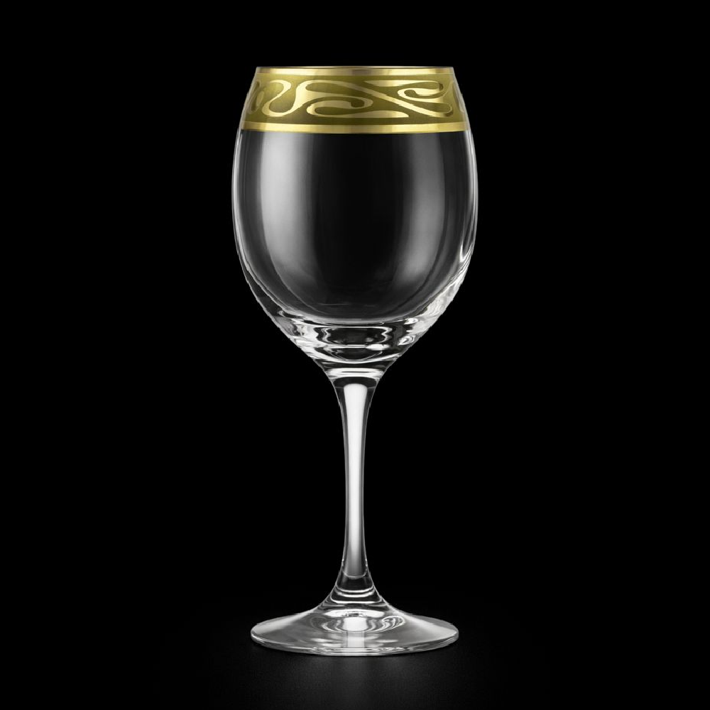 GLASS PSB IMPERIAL HAND CUT GOLD 44272-HGC04 (Pack 6)