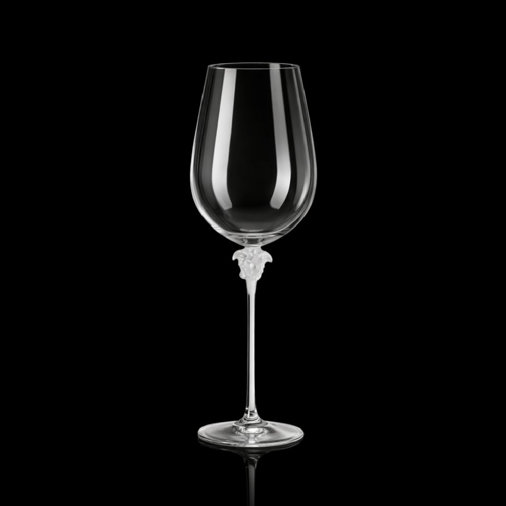 VERSACE GLASS BURGANDY MEDUSA 40218