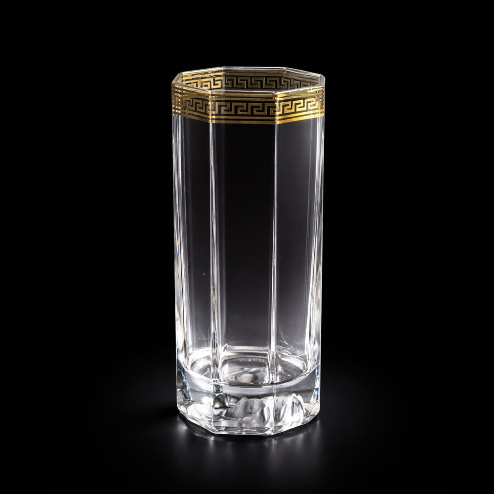 GLASS VERSACE LONGDRINK GOLD PC