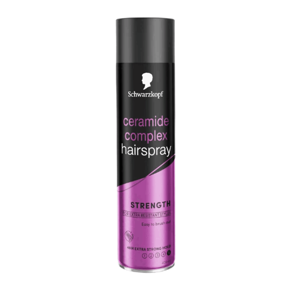 SCHWARZKOPF HAIR SPRAY CERAMIDE COMPLEX STRENGTH 400 ML