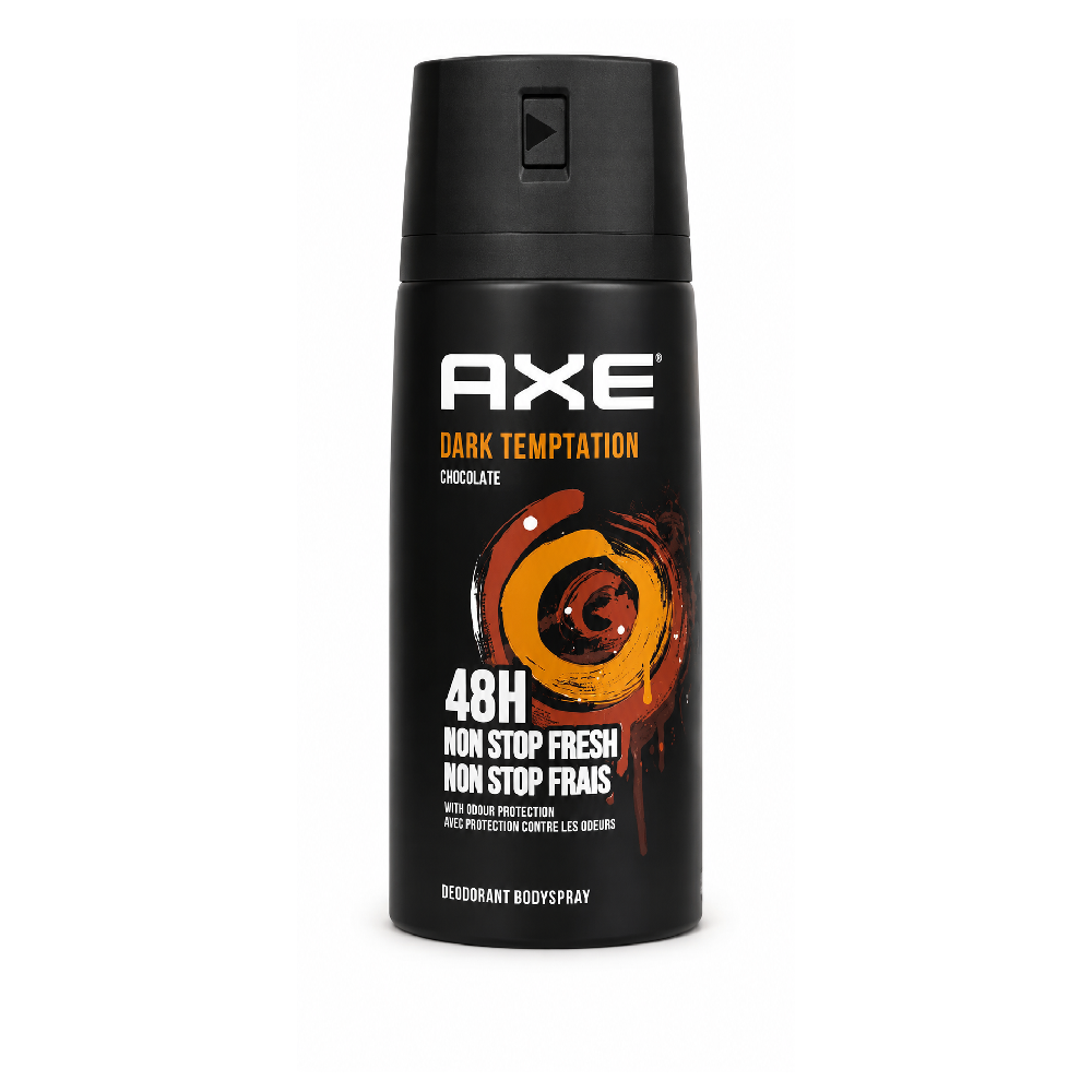AXE DEODORANT DARK TEMPTATION DARK CHOCOLATE SCENT 150 ML