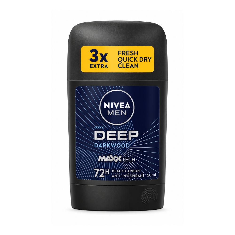 NIVEA MEN DEODORANT ROLL ON STICK DEEP BLACK CARBON 50ML