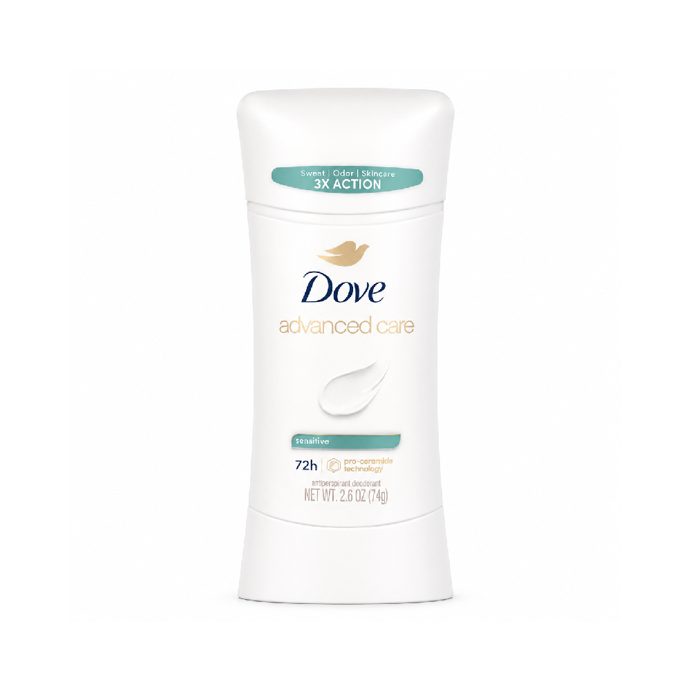 DOVE DEO STICK ADVANCED CARE SENSITIVE 74 GM