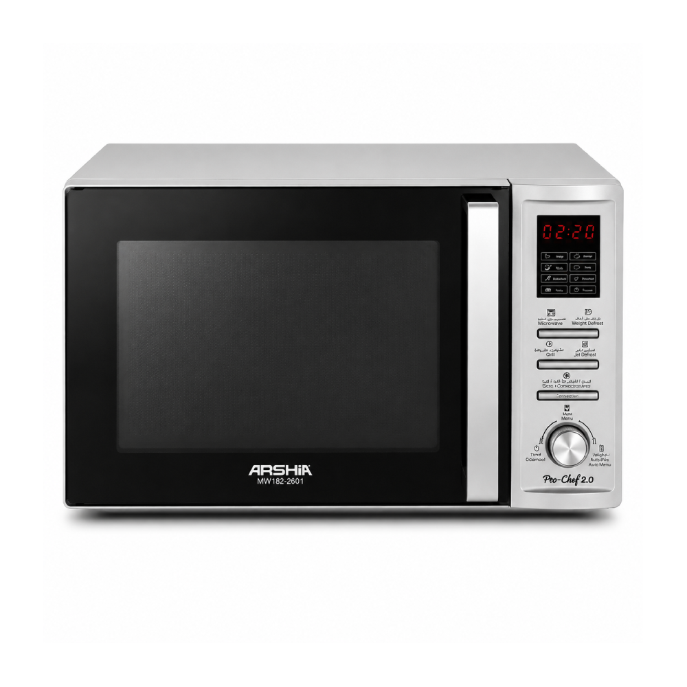 ARSHIA MICROWAVE GRILL SILVER 2601
