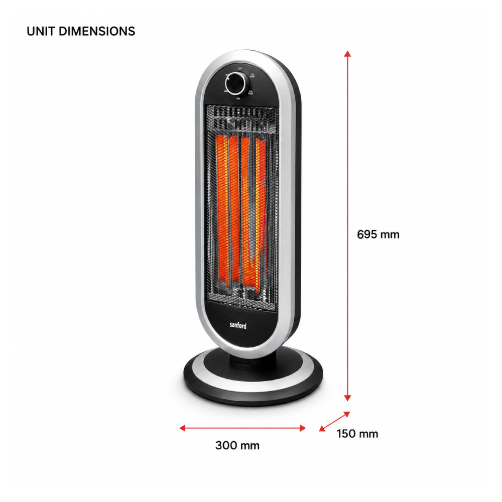 SANFORD HEATER CARBON ROOM W REMOTE 900 WATTS SF1282CRH