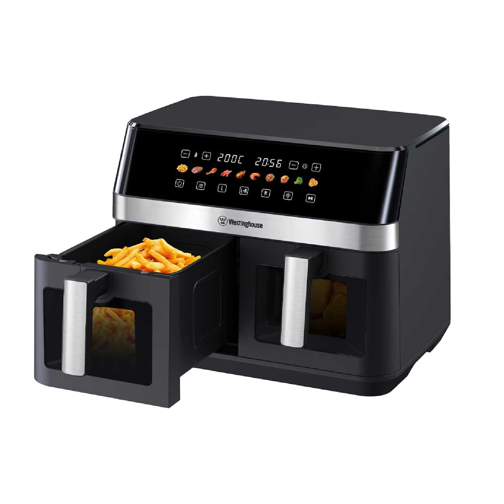WESTINGHOUSE AIR FRYER DUAL TANK N WINDOW WKAFKB9203BK