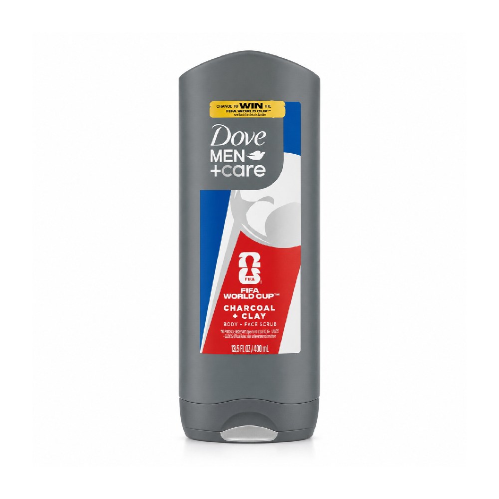 DOVE MEN CARE BODY AND FACE WASH CHARCOAL CLAY 400 ML BASIC