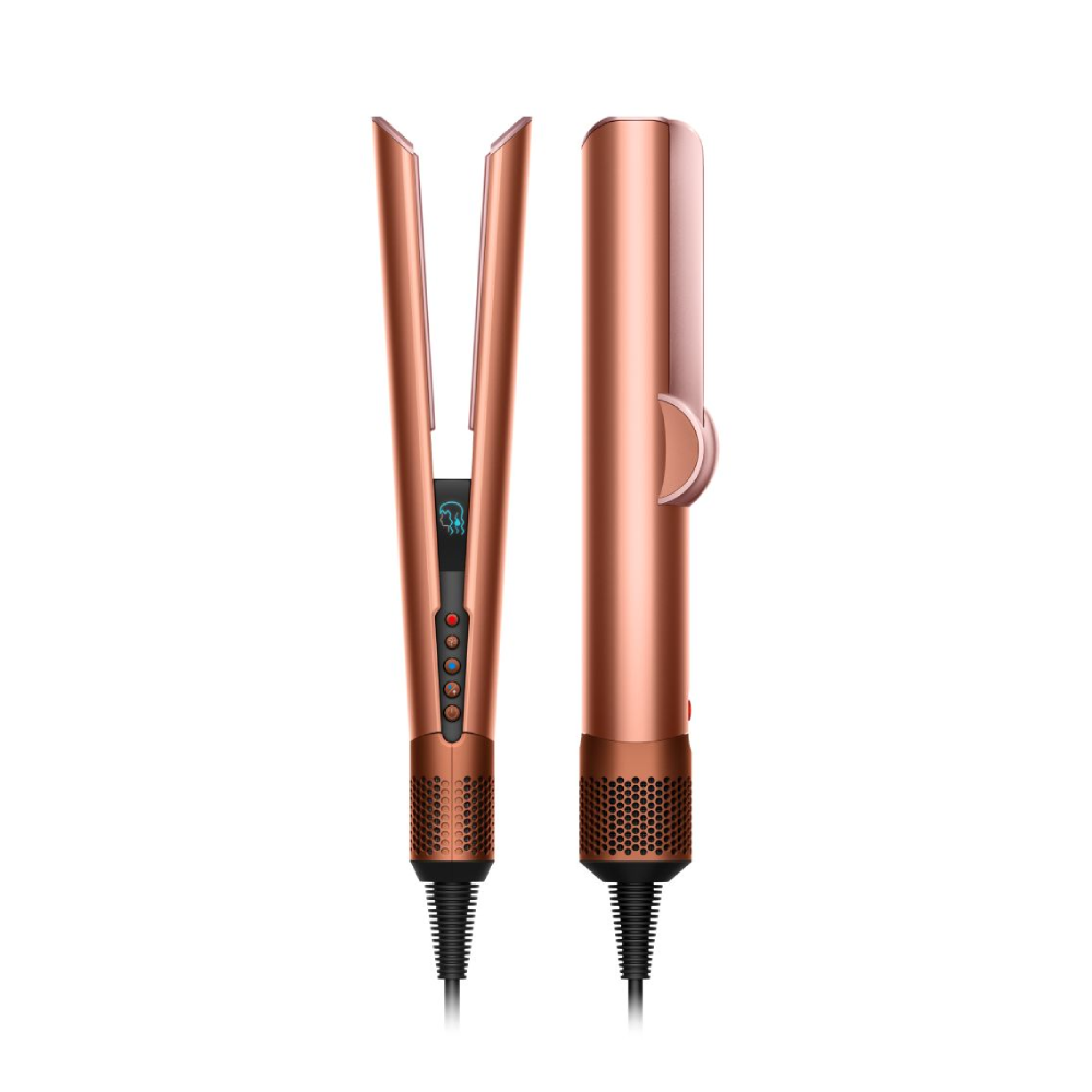 DYSON HAIR STRAIGHTNER AMBER SILK AND PINK CHAMPAGNE HT01