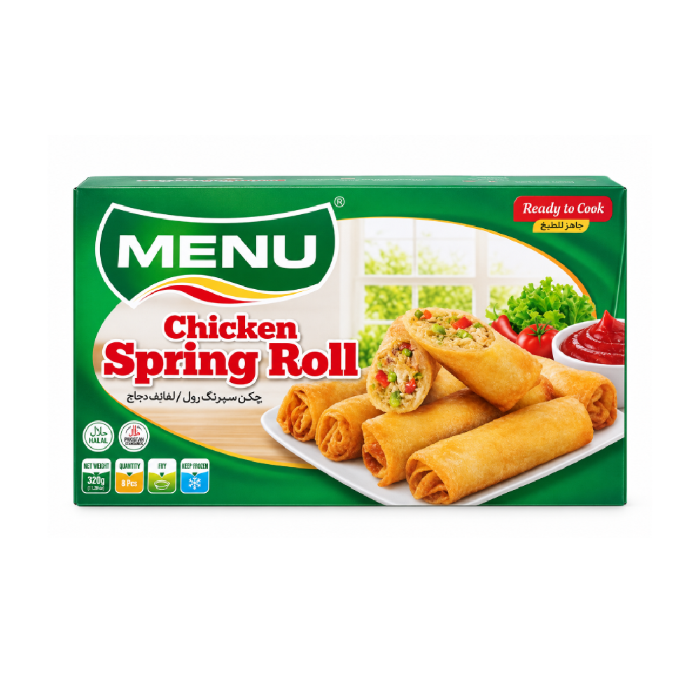 MENU CHICKEN SPRING ROLL 8 PCS 320 GM