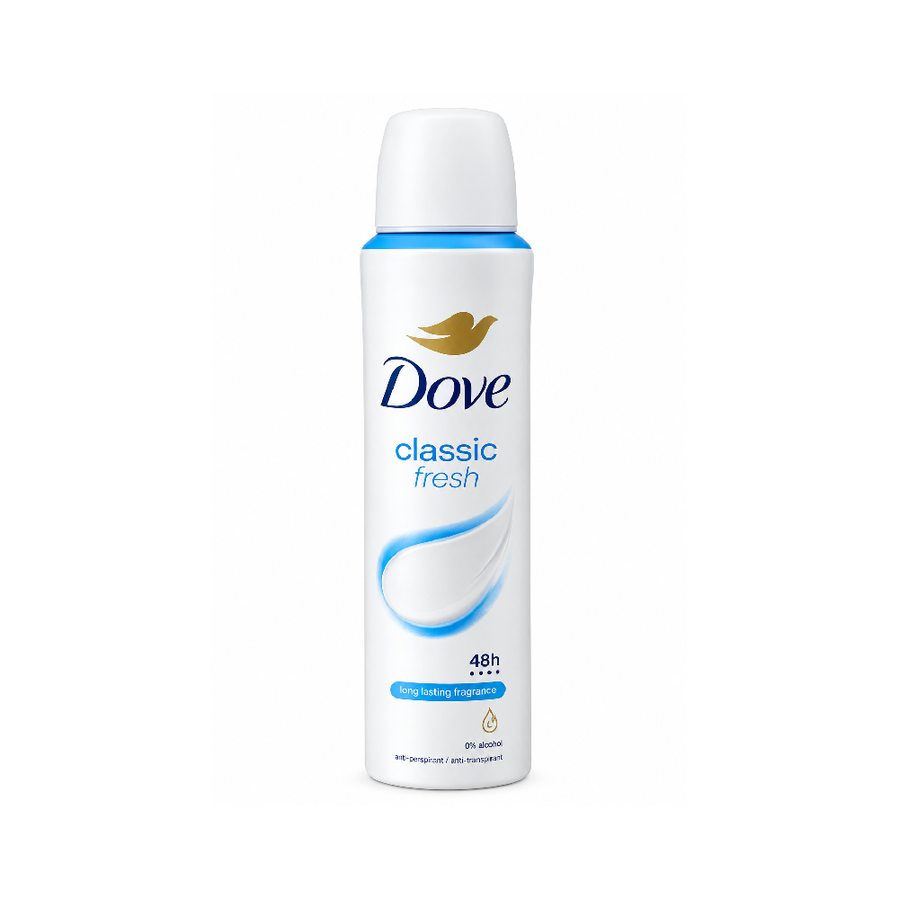 DOVE BODY SPRAY CLASSIC 48H 150 ML