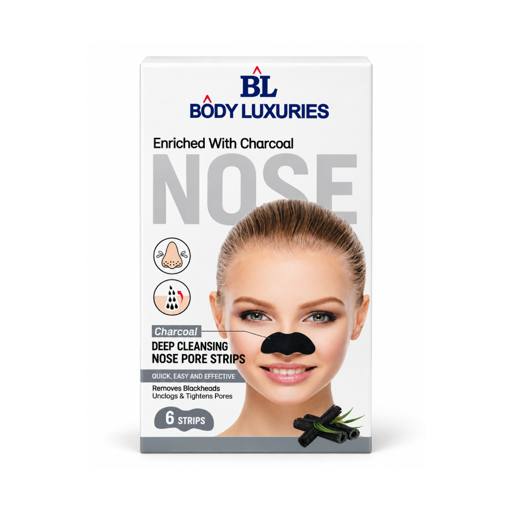 BODY LUXURIES NOSE STRIPS CHARCOAL 6S PC