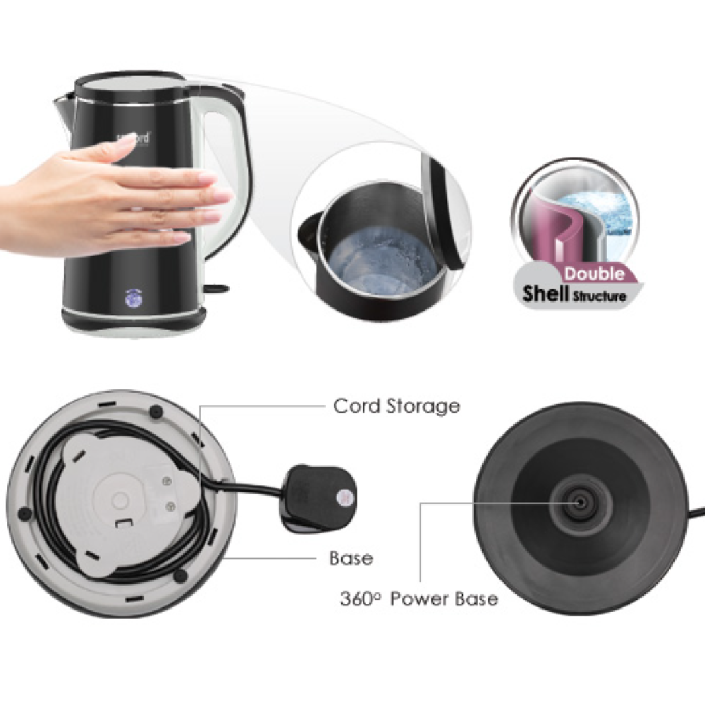SANFORD ELECTRIC KETTLE 1.7 LTR SF1869EK