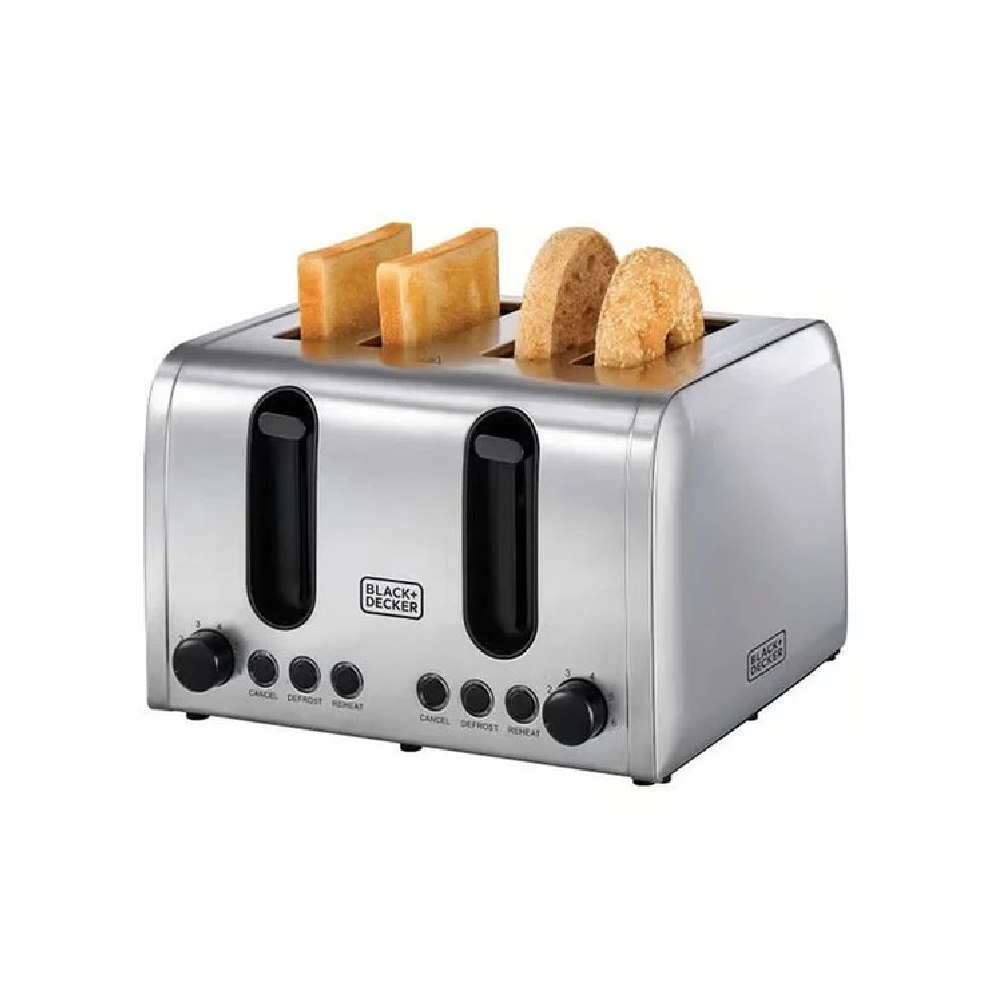 BLACK N DECKER TOASTER 4 SLICE 2100W ET444