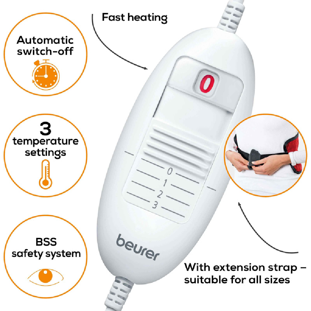 BEURER HEATING PADS MACHINE WASHABLE HK55