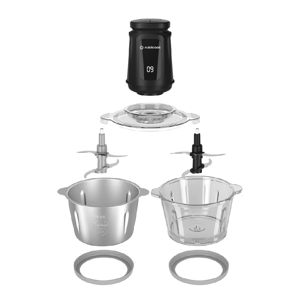 NUTRICOOK 3L CHOPPER SS & GLASS NC-CH6000