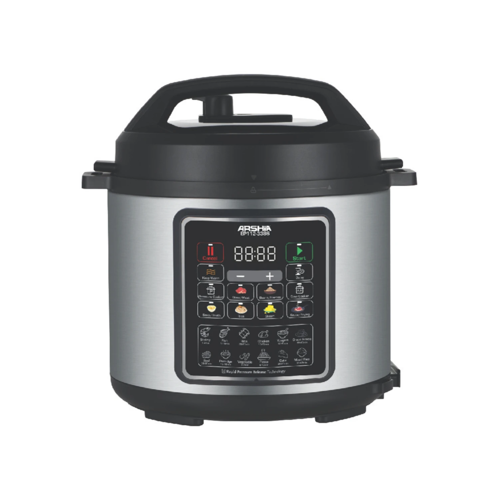 ARSHIA PRESSURE COOKER DIGITAL 6 LTR EP112/3386