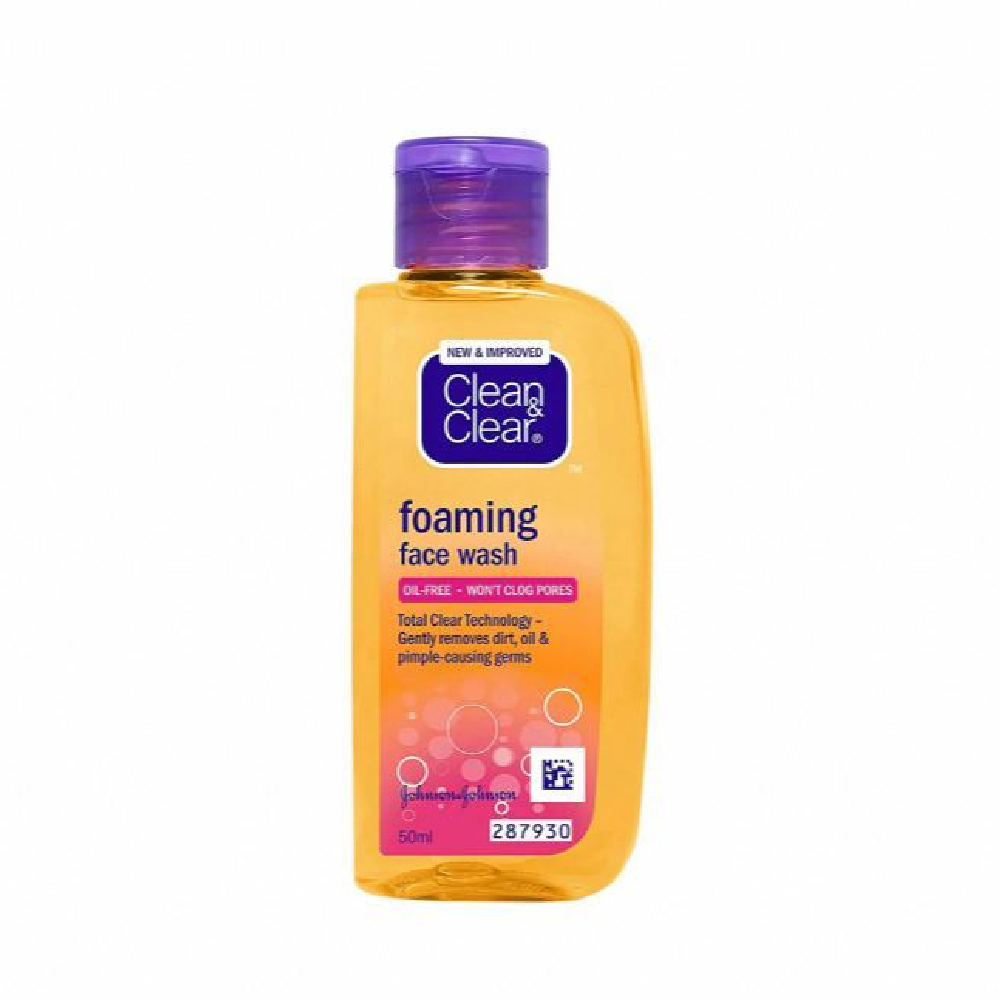CLEAN & CLEAR FOAMING FACIAL WASH 50 ML