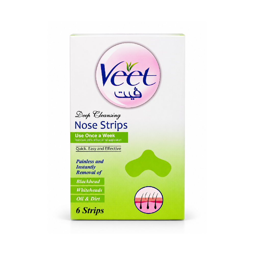 VEET NOSE STRIPS GREEN 6PCS