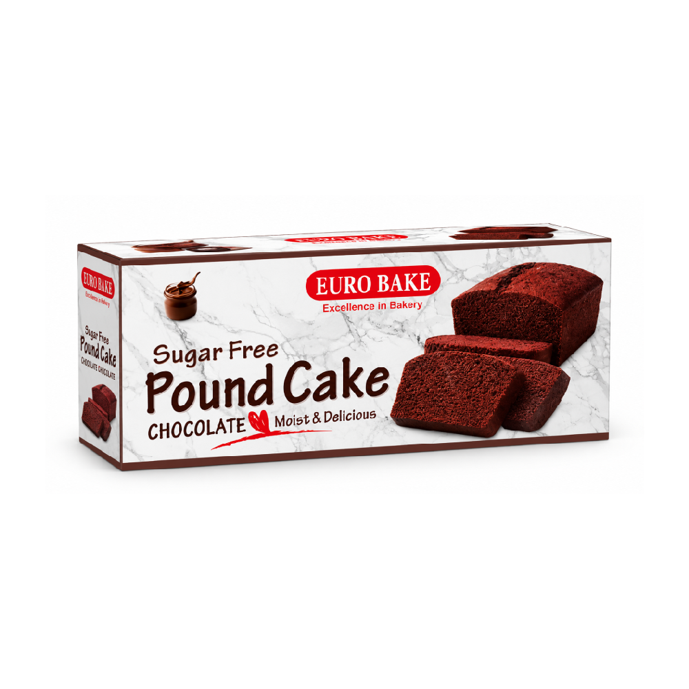 EURO BAKE SUGAR FREE POUND CAKES CHOCOLATE 200 GM