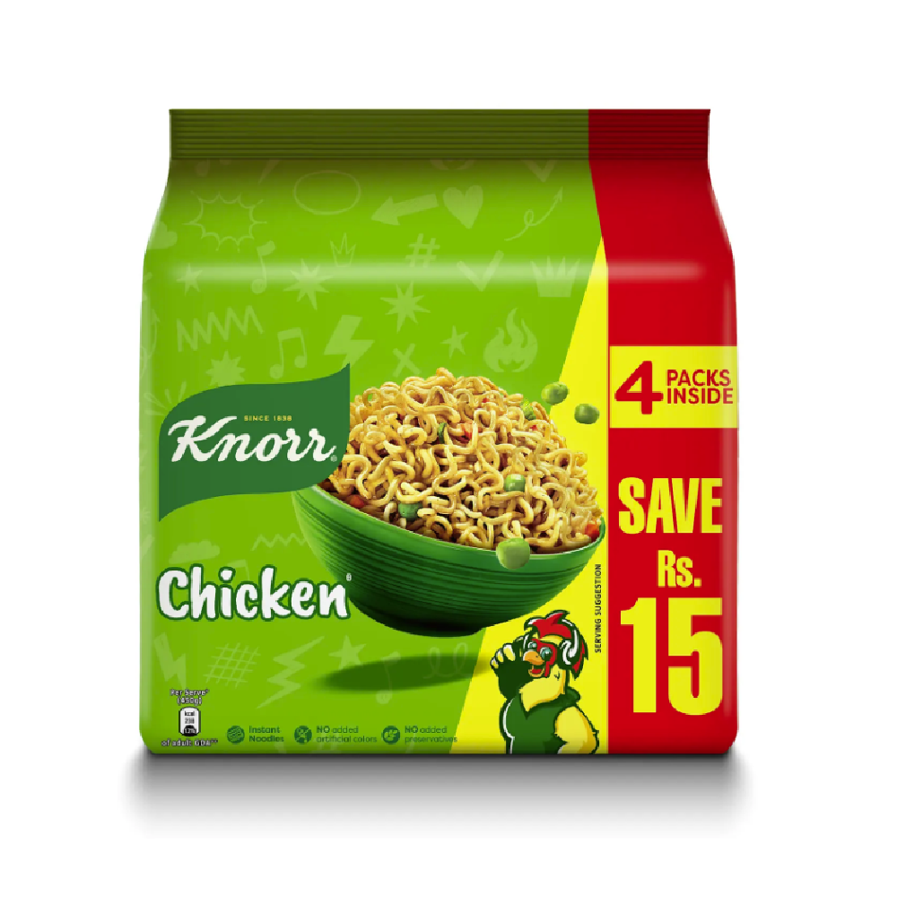 KNORR NOODLES CHICKEN SAVE RS.15 PROMO 1X4 200GM