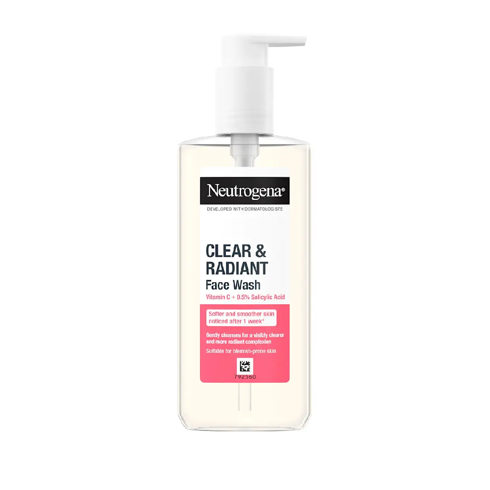 NEUTROGENA FACE WASH CLEAR & RADIANT VIT C & SALICYLIC 200 M
