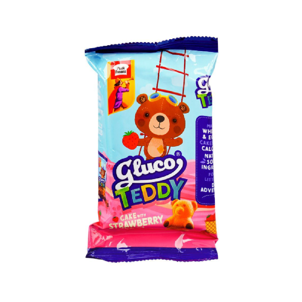 PEEK FREANS GLUCO TEDDY CAKE WITH STRABWERY 31 GM