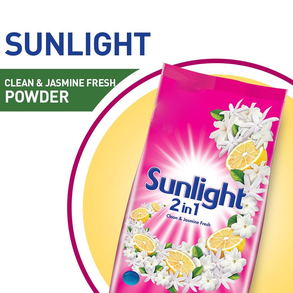 SUNLIGHT WASHING POWDER 2IN1 CLEAN & JASMINE FRESH 150 GM