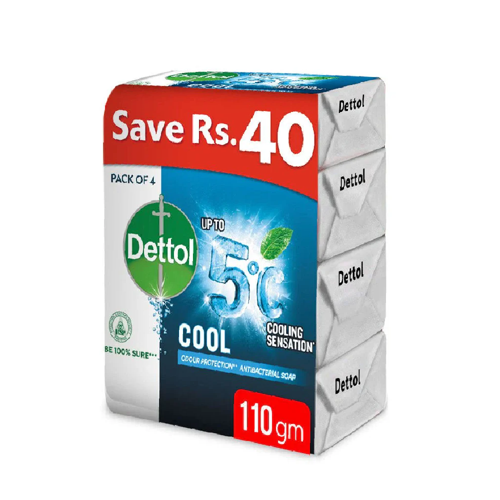 DETTOL SOAP COOL COOLING SENSATION 4X110 GM