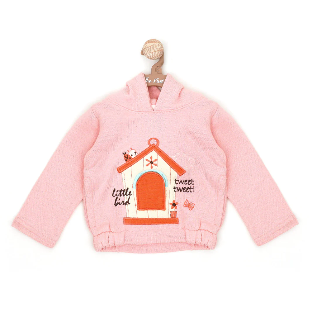 AB APPARELS HOODIE JACKET (FLAT KNIT STYLE) #2408 0-3 MONTHS