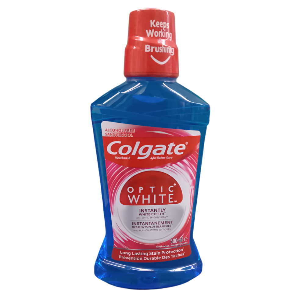 COLGATE MOUTH WASH OPTIC WHITE 500 ML