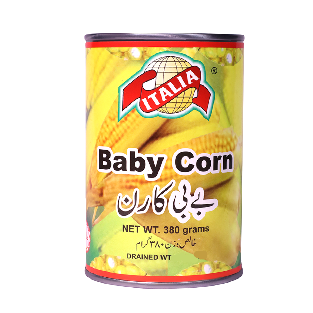ITALIA BABY CORN TIN 380 GM