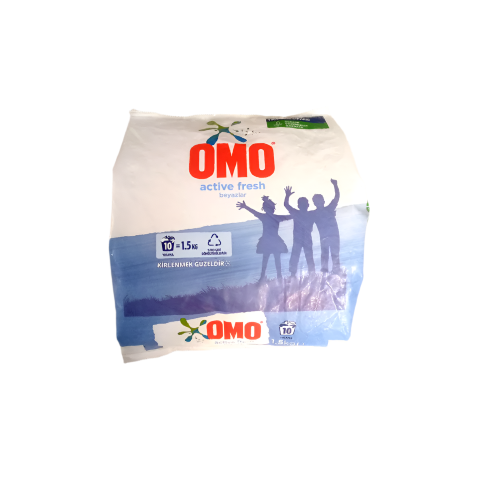 OMO WASHIG POWDER ACTIVE FRESH BEYAZLAR 1.5 KG