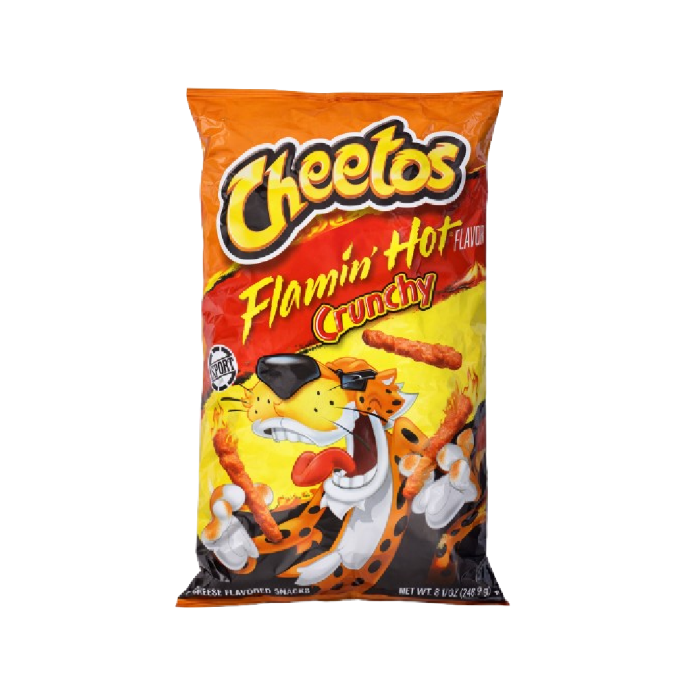 CHEETOS CHIPS FLAMIN HOT CRUNCHY 226.8 GM