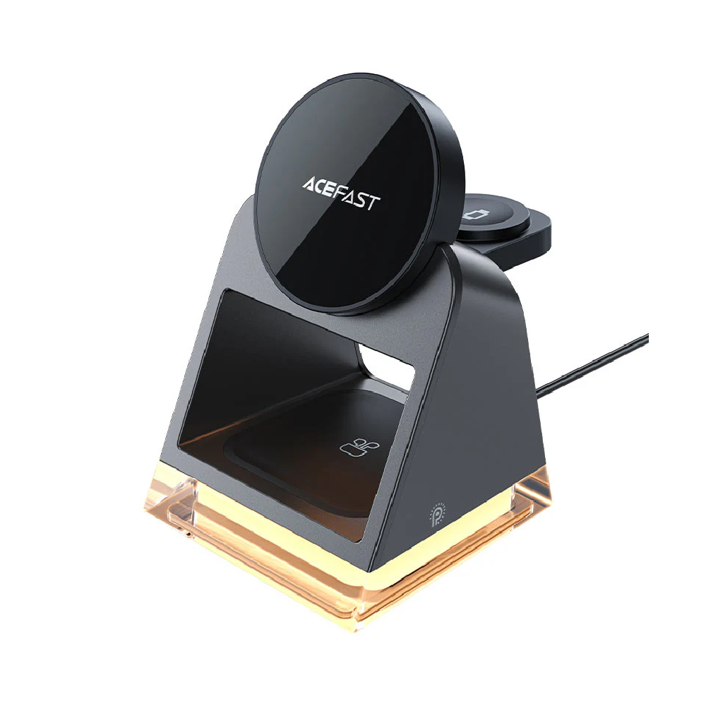 Desktop 3-in-1 20.5W Magnetic Wireless Charger for Phone, TWS headset, Smart Watch - MFI Approved