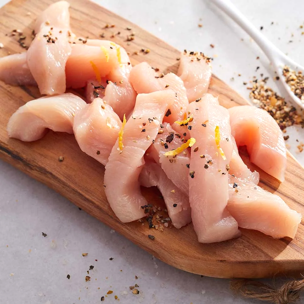 Chicken Thigh Boneless Strips (Lahore Only)