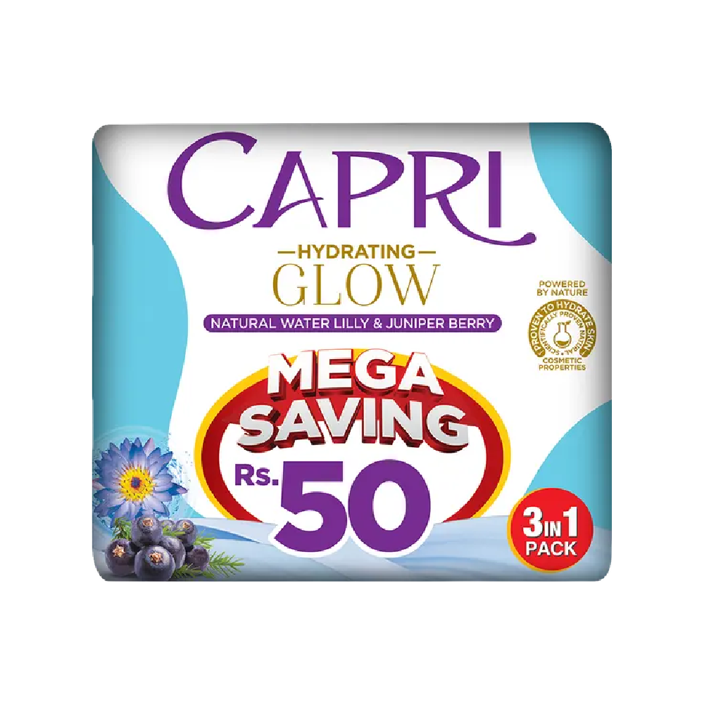 CAPRI SOAP VITALIZING WATER FAMILY PACK 3X150 GM