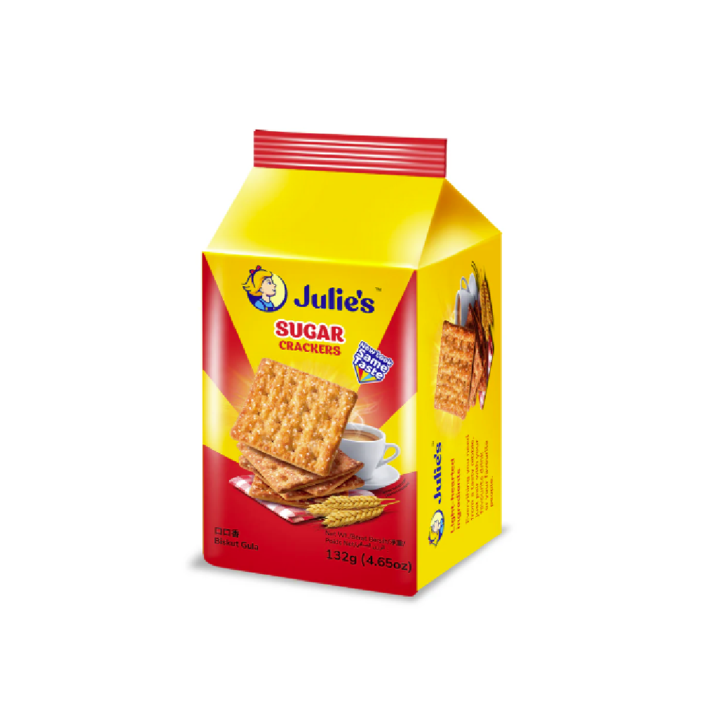JULIES SUGAR CRACKERS BISCUITS GULA 132 GM