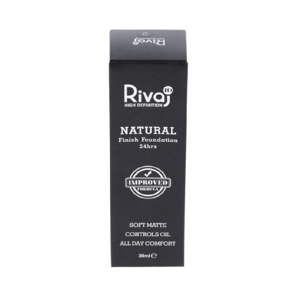 RIVAJ HD NATURAL FINISH 24HRS FOUNDATION 30 ML