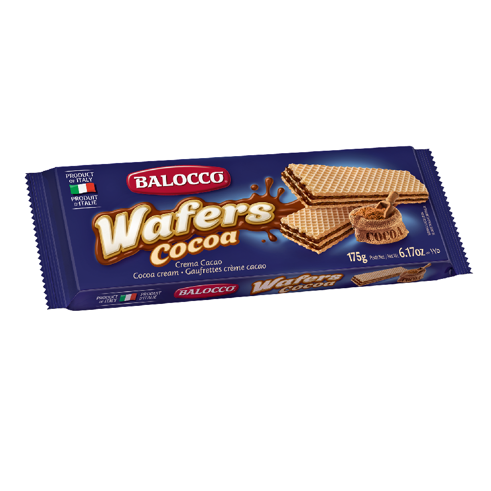 BALOCCO SNACK WAFER CACAO 175 GM