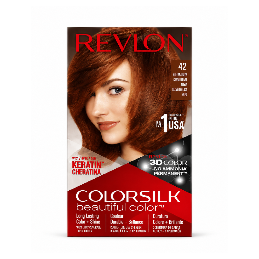 REVLON HAIR COLOR SILK MEDIUM AUBRUN 42