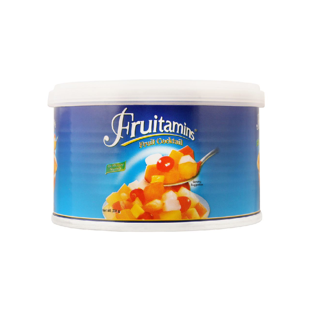 FRUITAMINS FRUIT COCKTAIL SMALL TIN 234 GM