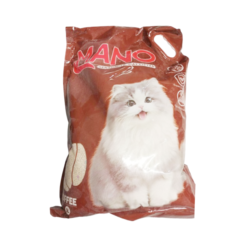 MANO BENTONITE CAT LITTER COFFEE 5 LTR