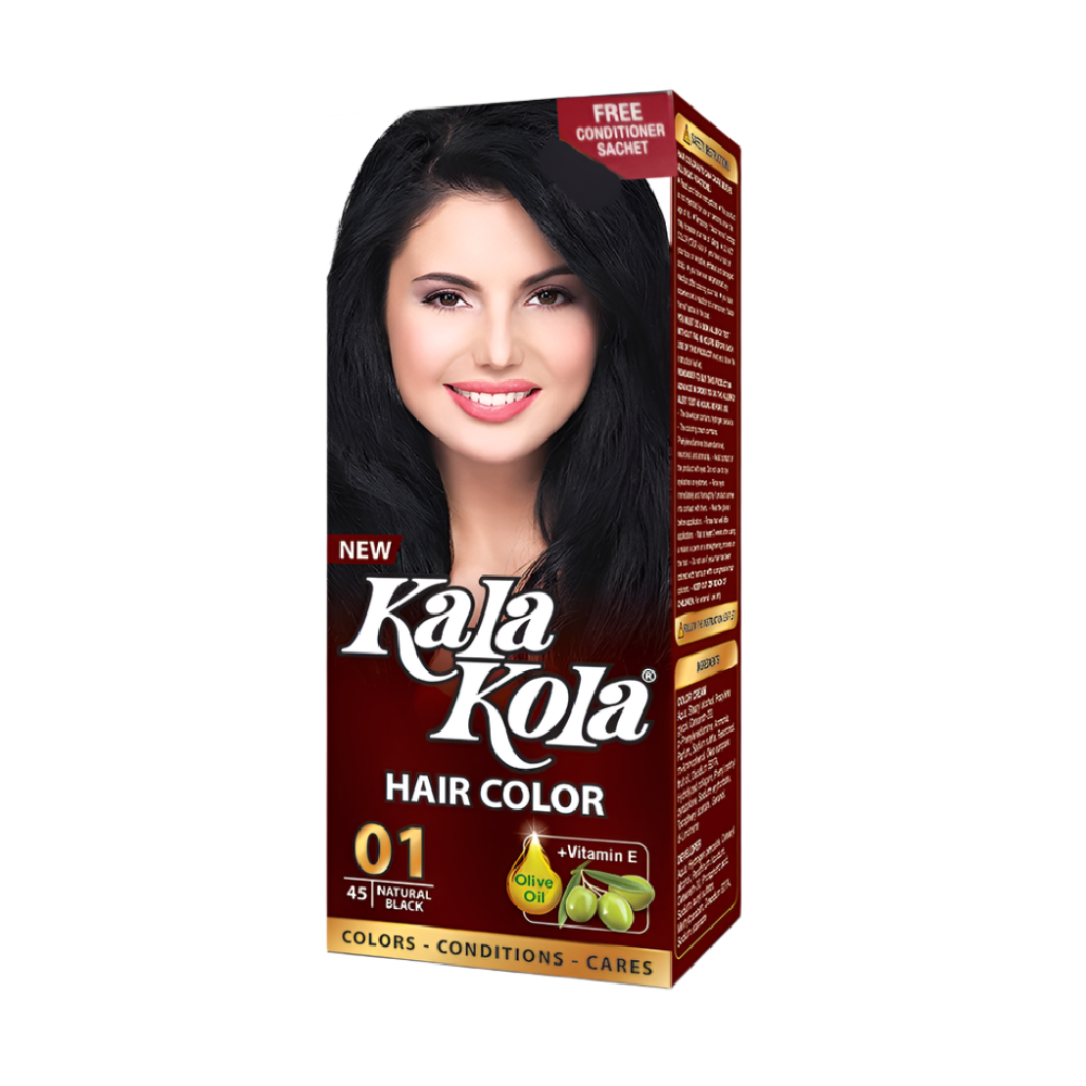 KALA KOLA HAIR COLOR 45 NATURAL BLACK PC