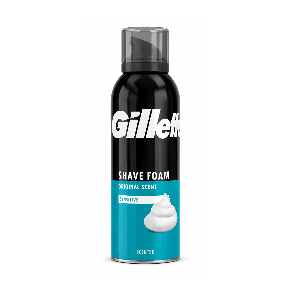GILLETTE SHAVING FOAM ORIGINAL SCENT SENSITIVE BLUE 200 ML