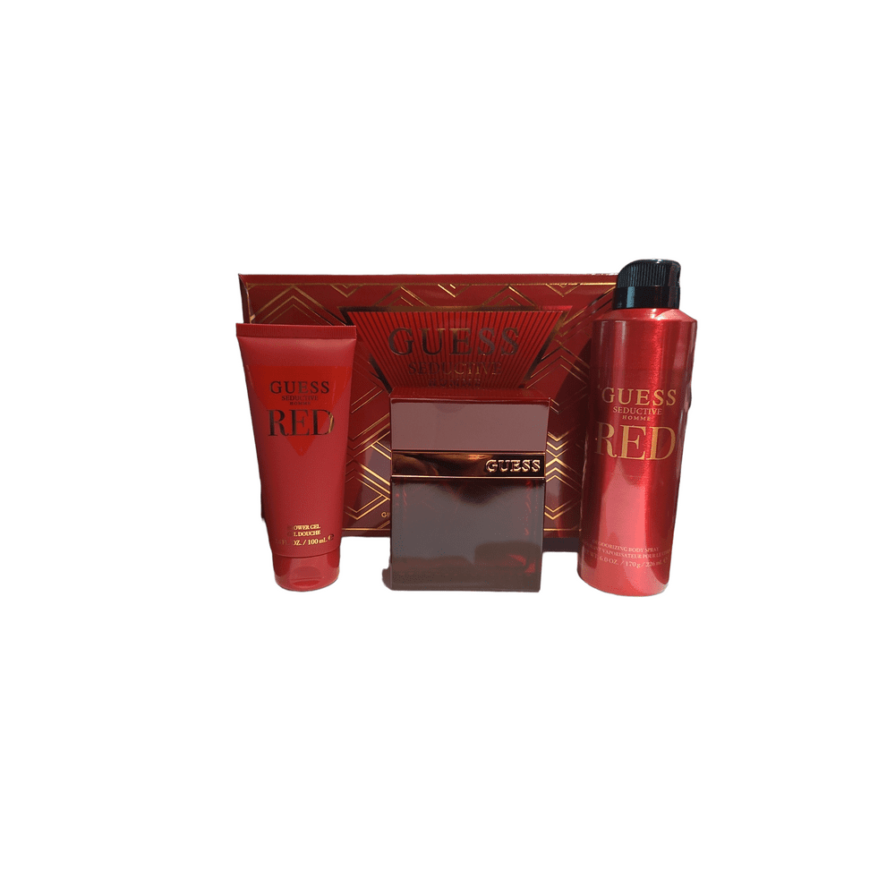 GUESS SEDUCTIVE RED POUR HOMME 4 PCS GIFT SET