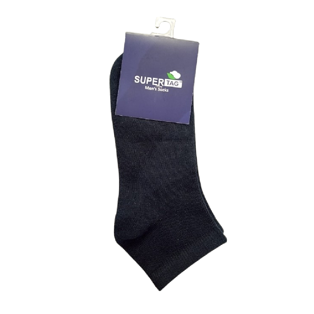 SUPER TAG ANKLE SOCKS DARK BLUE PLAIN 1PC HZ
