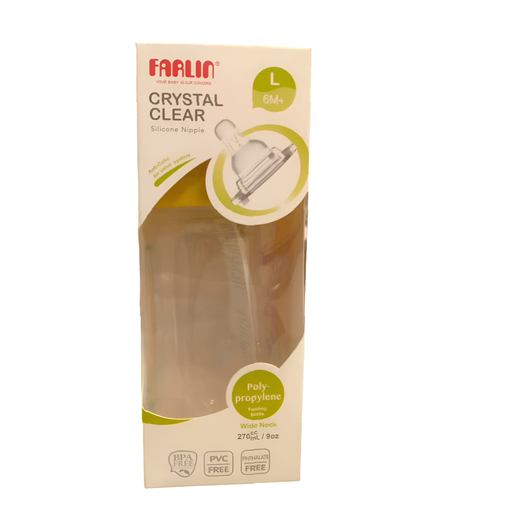 FARLIN BABY FEEDING BOTTLE MOMFIT 3M+270 ML AB-42011-B