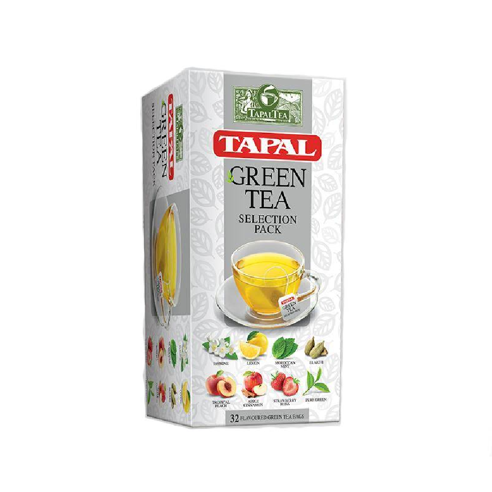 TAPAL GREEN TEA BAGS SELECTION PACK 32 BAGS 48 GM