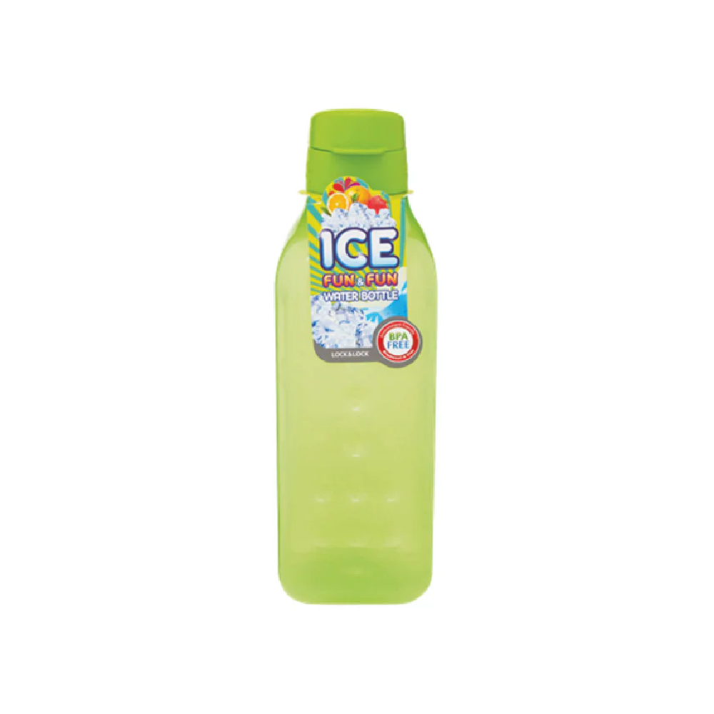 LOCK AND LOCK ICE FUN WATER BOTTLE GREEN HAP805G 1.0LTR