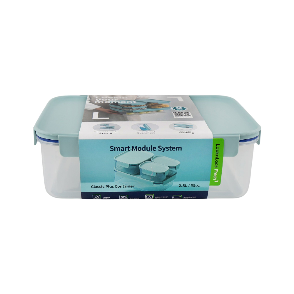 LOCK N LOCK CONTAINER CLASSIC PLUS RECTANGULAR-2.8L-MIT/PIK